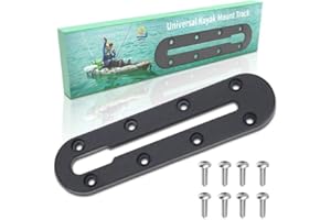 Huntury Kayak Track, Kayak Low Profile Track, Kayak Rail, Kayak Accessories Mount Track, Kayak Gear Track for Fishing Rod Holder, Fish Finder, Cup Holder, Anchor Cleats