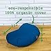 Seat Of Your Soul Aqua Teal Meditation Cushion – 10 Colors Crescent Yoga Pillow; Organic Cotton Zafu Cover & Zipper Liner to Adjust USA Buckwheat Hulls; Floor Pouf for Sitting Kids, Men or Women