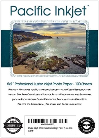 Pacific Inkjet Professional Luster 300 Inkjet Paper 100 Sheets (5-x-7-inch)