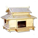 3-D Wooden Puzzle - Small Wakoutaku Building -Affordable Gift for your Little One! Item #DCHI-WPZ-PH003