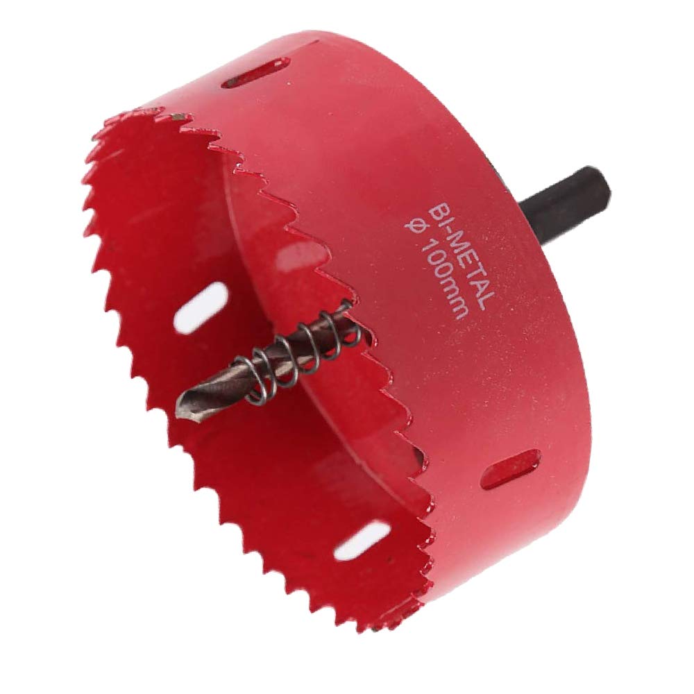 100mm Hole Saw Cutter M42 Bi-Metal Hole Saw Drill Bit for Wood Plastic Aluminum