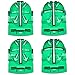 WILLBOND 4 Pack Golf Ball Line Liner Ball Marking Tool Alignment Tool (Green)