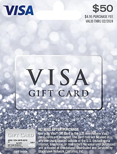 $50 Visa Gift Card (plus $4.95 Purchase Fee)