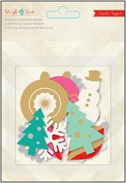 Crape Paper Sleigh Ride Glitter Art