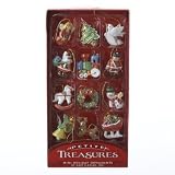 Kurt Adler 12-Piece Resin Petite Treasures Ornament Set, Mini