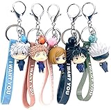 5 PCS Jujutsu Kaisen Keychain, Itadori