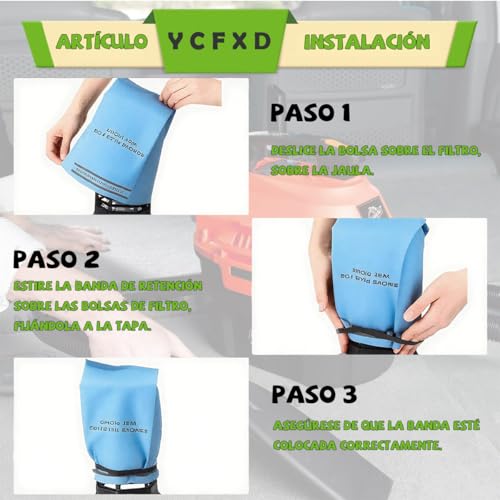 Filtro Para Aspiradora, Compatible con Koblenz Mod 45-0389-2,WS01025F2,artesano 9-38737,VF2000. Wet/Dry Bolsas para Aspiradora Lavable, Ocho bolsas filtrantes más cuatro correas y un cepillo.