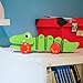cossy Wooden Pull Toys for 1 Year Old, Alligator Push Toy for Toddler Toys