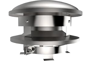 WEIJIA 206800 for Selkirk Stainless Steel Round Chimney Top, 6"