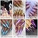 Saviland Poly Nail Gel Kit - Glitter Poly Nail Gel 6 Colors Builder Gel Nail Extension Gel Nail Enhancement Manicure Kit for Gel Polish Starter and Professional Nail Technician Gift Box Set 2