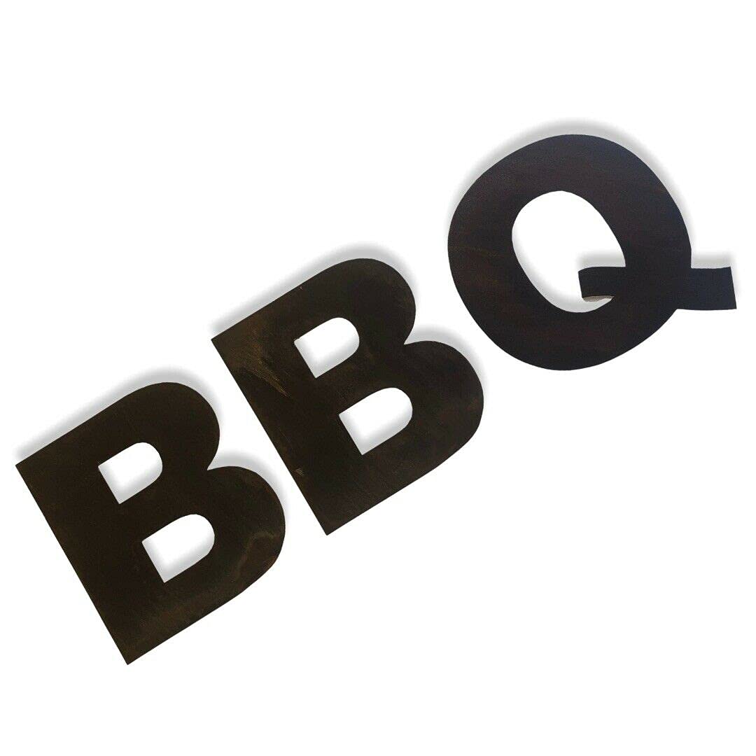 Bbq Sign, Home And Garden Accessories And Gifts, Garden Bar, Unique Gift, Rustic Lettering, Bbq Letters, Bbq Area, Garden Sign, Wall Feature.