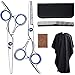 Hair Cutting Scissors Professional Barber Shears Thinning Scissors Super Sharp Stainless Steel Hairdressing Scissors Set for Barber Salon and Home Use…