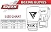 RDX Boxing Gloves for Training Muay Thai Cowhide Leather Mitts for Kickboxing, Fighting Sparring Great for Heavy Punch Bag, Double End Speed Ball, Grappling Dummy and Focus Pads Punching