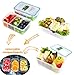 Leakproof Bento Lunch Box - Food Storage Container with Airtight Lid and 3 Removable Compartment Dividers 1.22 QT, Odor Proof, Plastic, Freezer Fridge safe, Microwave Dishwasher safe (1)