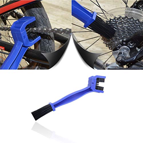 AUTDER Chain Brush Bike Cleaning Tool Cycling, for Motorcycle Maintain Bicycle Pack of 2 (Red,Red)