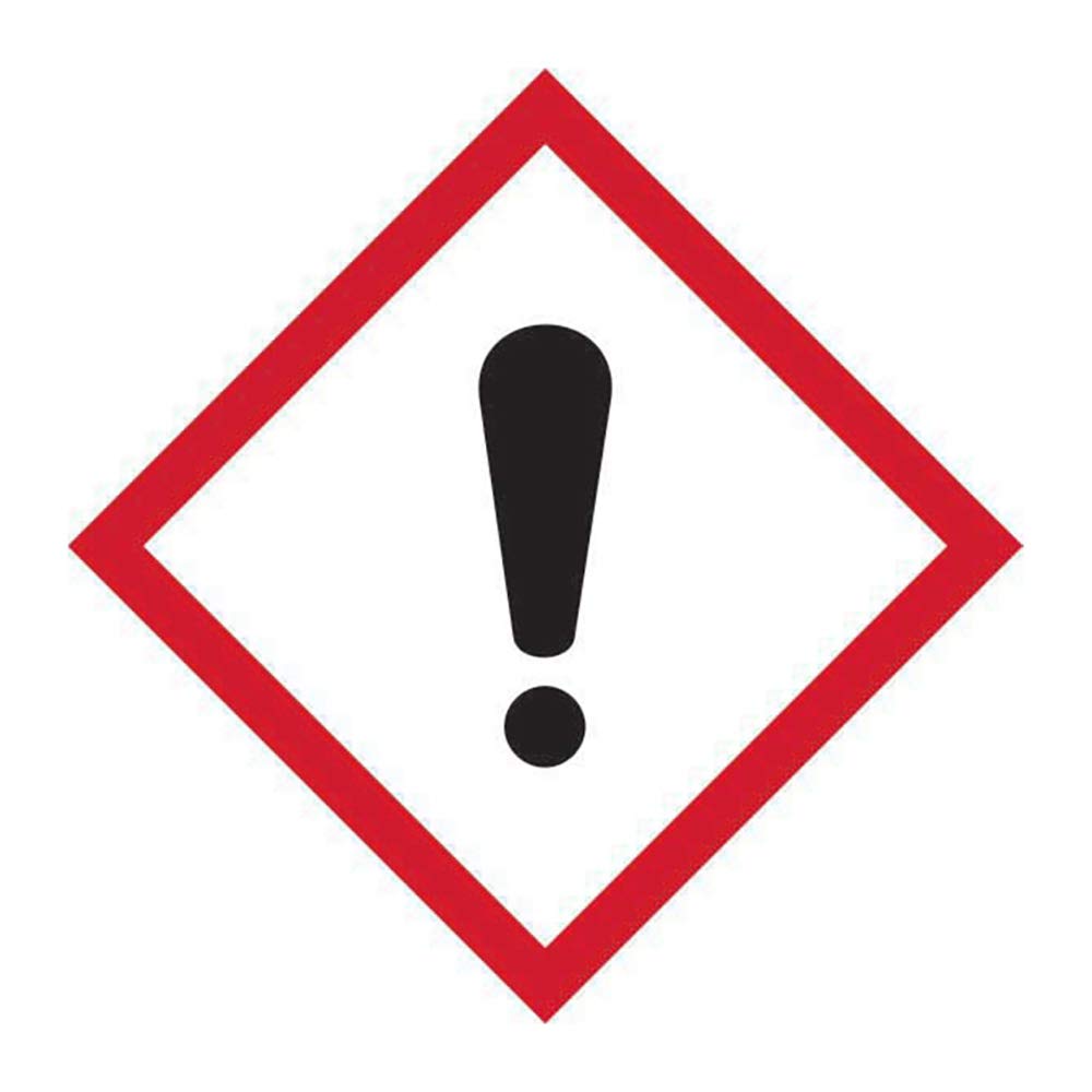 CenturionIrritant Exclamation Mark GHS Label - Health & Safety Warning - Self-Adhesive Vinyl Sticker - 100mm x 100mm