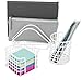 Sorbus Desk Organizer Set, 5-Piece Desk Accessories Set Includes Pencil Cup Holder, Letter Sorter, Letter Tray, Hanging File Organizer, and Sticky Note holder for Home or Office (White)
