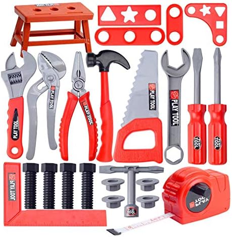 Pepional Children's Toolbox Set Baby Simulation Repair Tool Drill Screwdriver Repair House Toys Set For Boy And Girl-A
