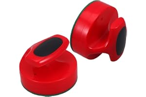 HANABASS 2pcs Air Hockey Paddles Replacement Handles with Felt Ice Hockey Pushers for Table Games