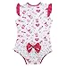 Littleforbig Cotton Pajamas Bodysuit Onesie, M, Pink Lovesick Pattern