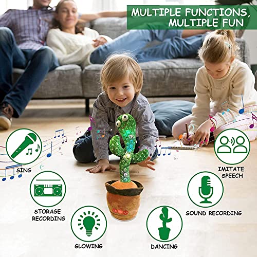 Bigfaver Dancing Cactus Toy Talking Baby USB Charging Repeating