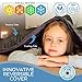 Snuggle Pro Weighted Blanket for Kids - 7 lbs Heavy Blanket for Sleeping, 41''x60'' - Set with Cool Bamboo & Minky Reversible Cover - Great Comfort for Children - Sensory Calming Weighted Blanket