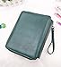 YOUNGCOL 184 Slot PU Leather Pencil Case 4 Layer Large Capacity Pencil Bag for Colored Pencils Watercolor Art Supplies (Dark green)