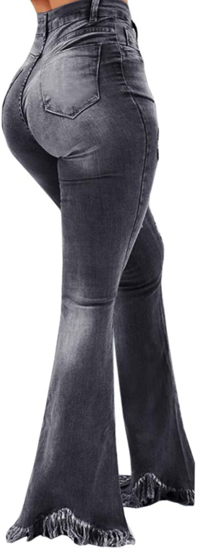 stretchy wide leg jeans