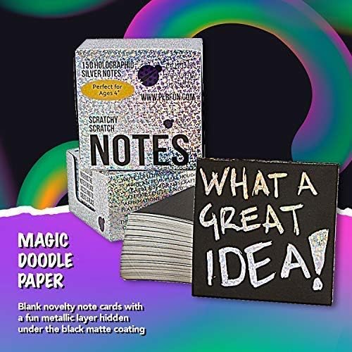PURPLE LADYBUG Scratch Art Notes for Kids and Teens, 150 Sheets, Easter Basket Fillers, Kids Arts and Crafts - Image 5