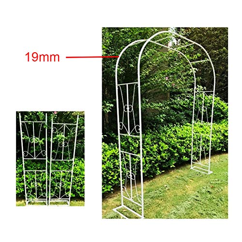HLMBQ Rosenbogen Metall Torbogen,Gartenbogen Pergola Rankhilfe Rankgitter Spalier,Rankbogen Pforte,Gartendeko… – Bild 3