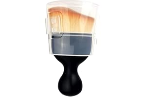 LCWYORH Automotive Interior Dusting Brush, Car Duster Brush Interior Car Detailing Brush, Car Interior Dust Sweeping Soft Brush for Dashboard, Air Vents, Computer, Keyboard（Ginger Yellow with Cap）