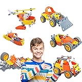 AMOSTING Engineering Toys STEM Construction Building Blocks Set Educational Learning Kit for Kids â€“ 148pcs