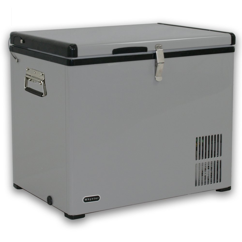 Whynter FM-45G 45 Quart Portable Refrigerator AC 110V/ DC 12V True Freezer for Car, Home, Camping, RV -8°F to 50°F, One Size, Gray. item is in great condition 