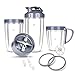 Deluxe Upgrade Parts kit ULTIMATE Cups & Blade &Top Gear & Gaskets & Shock Pad Replacement Set for NutriBullet High-Speed Blender/Mixer System|13-Piece Replacement Set for NutriBullet 600W-900W Series