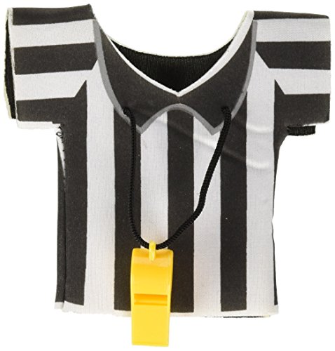 Amscan (399664) Football Frenzy Birthday Referee Foam Drink Kozy with Plastic Whistle Childrens Party Tableware , 12 Pieces - Thumbnail 3