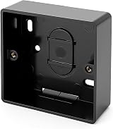 SHPELEC Black Surface Mounted Pattress Box Single/Double BS 5733 Compliant