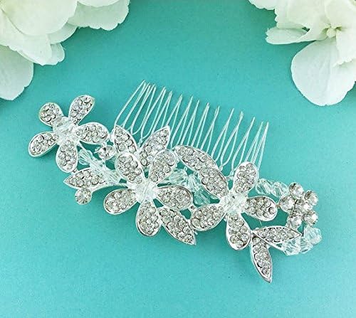 Alexia Floral Wedding Hair Comb