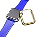 Josi Minea Apple Watch [42mm] Protective Snap-On Gold Case with Built-in Clear Glass Screen Protector - Premium Anti-Scratch & Shockproof Shield Guard Full Cover for Apple Watch - 42mm [ Golden ]