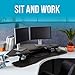 VARIDESK Cube Series by Vari - Height Adjustable Standing Desk for Cubicles - Stand Up Desk Converter for Dual Monitors - (Black) (Cube Corner 48)