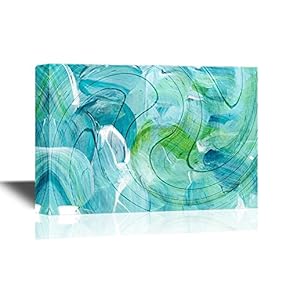 Canvas Wall Art - Abstract Color Composition - Gallery Wrap Modern Home Art | Ready to Hang - 12x18 inches
