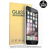 iPhone 6/S Plus Screen Protector Maxtronic® Tempered Glass 0.2mm Ballistic Glass Screen Protector Work with iPhone 6/S Plus and Protective Case 2 Packs