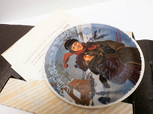 Norman Rockwell Christmas Courtship Collector Plate by Knowels