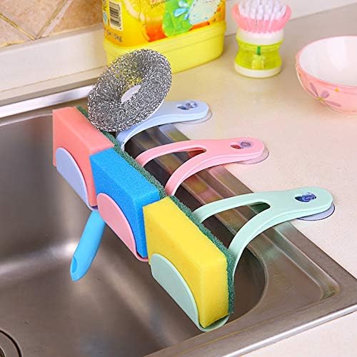 PinHui 1pcs Kitchen Bathroom Sink Hanging Storage Bag Rack Holder Soap Dish Organizer Box Sink Snap Storage Soap Sponge Container