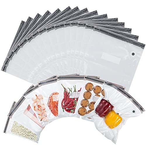 Sous Vide Bags Set 2022 Upgrade 15 PCS Gallon Size Vacuum Zipper Bags
