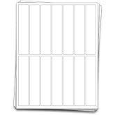 Dashleigh 1x5 Inch Waterproof Labels - (70 Pack) - Printable Vinyl Full Wrap Labels for 1 oz Jars, 2 oz Bottles, Cosmetics & Inkjet Printers