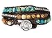 Horse Lovers Equestrian Bracelet Jasper Bead Wrap (Teal)