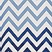 iDesign Ombre Chevron Fabric Shower Curtain - Blue and White