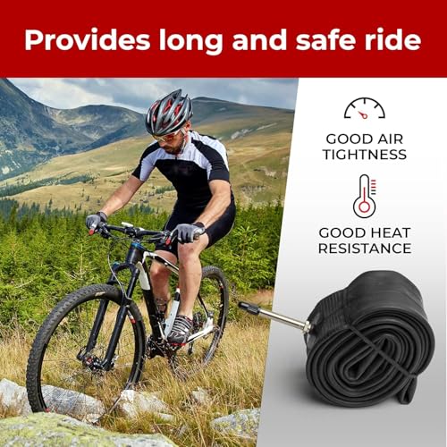 Fincci Inner Tube 27.5 x 1.95 – 2.125 Inch – Pair of MTB 27.5 Schrader Inner Valve 48 mm – Inner Tubes for Road, MTB Mountain Hybrid Bike Bicycle – Pack of 2