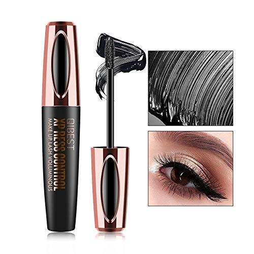 2PCS 4D Silk Fiber Eyelash Mascara, Extra Long Lash Mascara and Thick, Long Lasting, Waterproof & Smudge-Proof, All Day Exquisitely Lush, Full, Long, Thick, Smudge-Proof Eyelashes