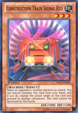 Yu-Gi-Oh! - Construction Train Signal Red (DRLG-EN038) - Dragons of Legend - 1st Edition - Super Rare